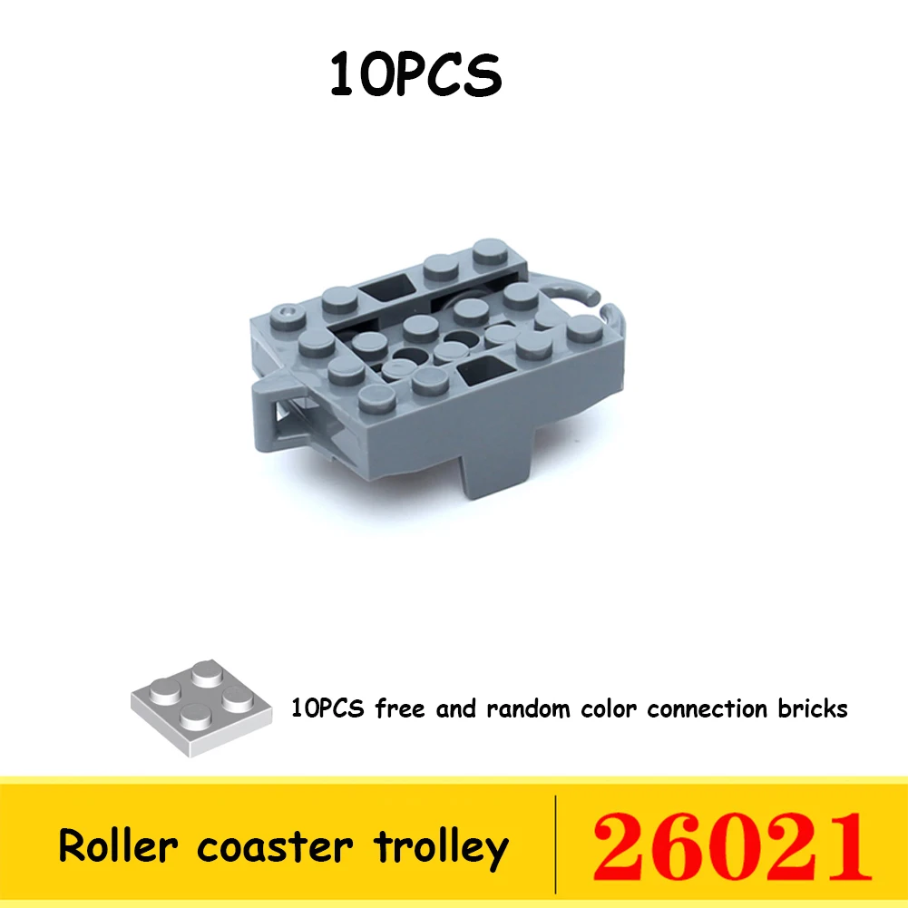 10-Piece Technical Coaster Tracks Rail Train Railway Building Set