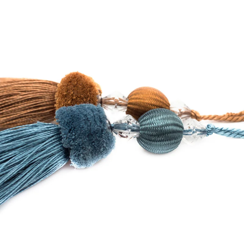 5pcs 태슬 장 실크 태슬 트림 장 키 태슬 DIY 커튼 홈 데코레이션용