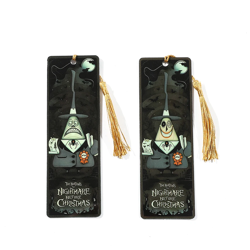 Acrylic Bookmark The Nightmare Before Christm With Tassel Reading Tag Gift