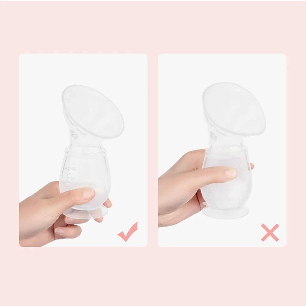 Baby Feeding Manual Breast Pump Partner Breast Collector Automatic Correction Breast Milk Silicone Pumps Maternity Products 5