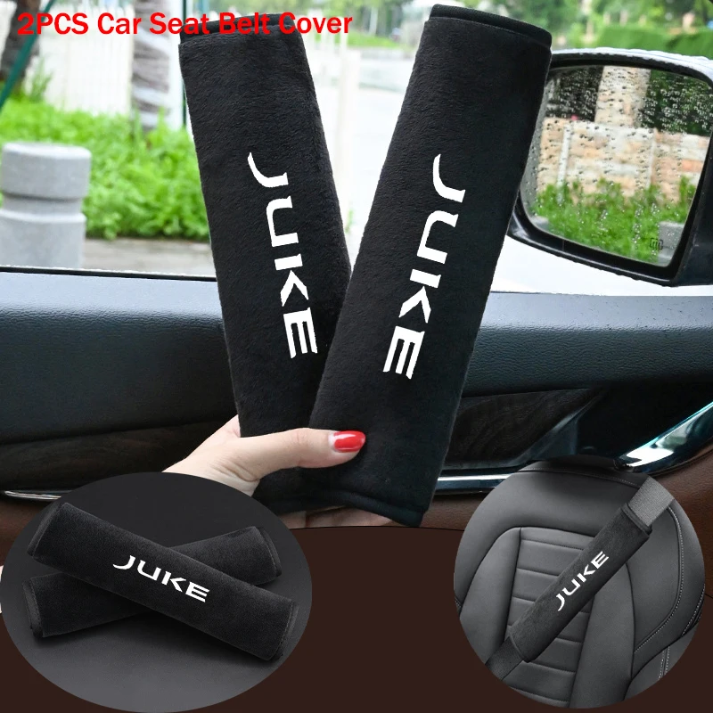 2개 부드럽고 편안한 자동차 안전벨트 쿠션 자동차 어깨 패드 안전벨트 닛산 주크 F15 F16 2010-2014 2015-2021용