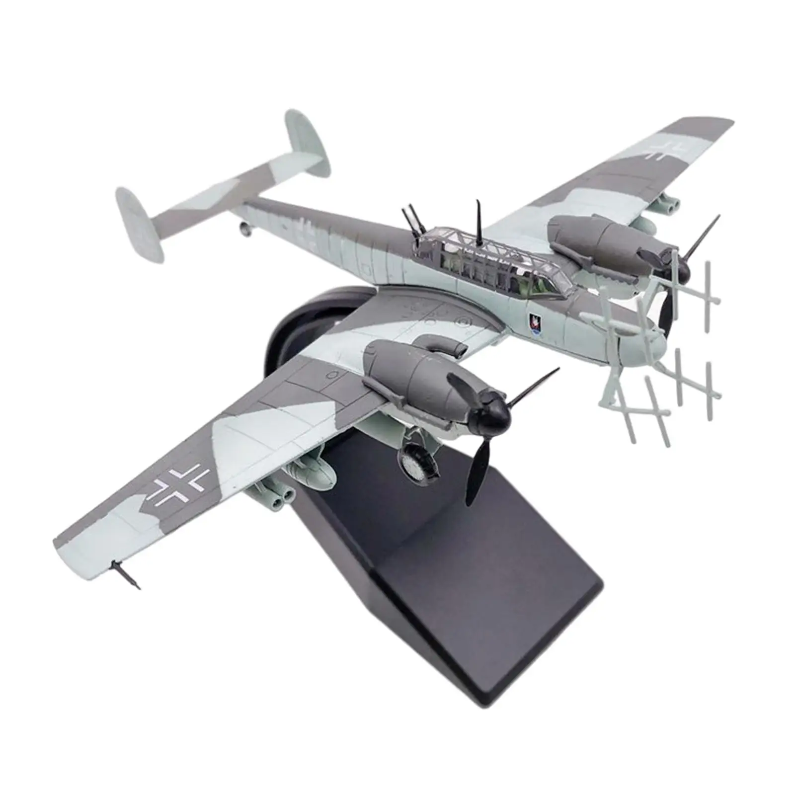 1:100 BF-110 Fighter Model Simulation Ornament Display Model BF-110 Plane Model for Household Home Collections Birthday Gifts