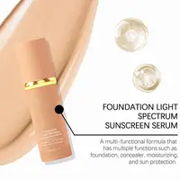 Fond de teint liquide 4 en 1, maquillage, spectre de lumière, sérum de protection solaire, liquide hydratant, couverture complète, correcteur SPF 50 3