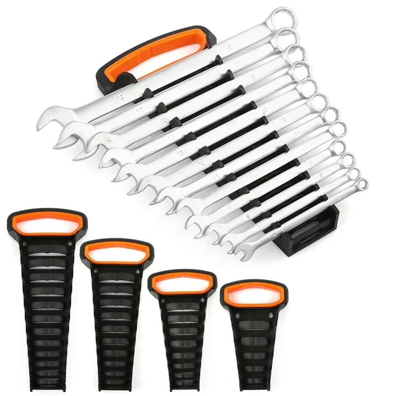 Plastic Wrench Organizer Tray Sockets Storage Tools Rack Sorter Standard Spanner Holders Wrench Holder Torx Storage Rack wrench organizer wrench holder tool organizer