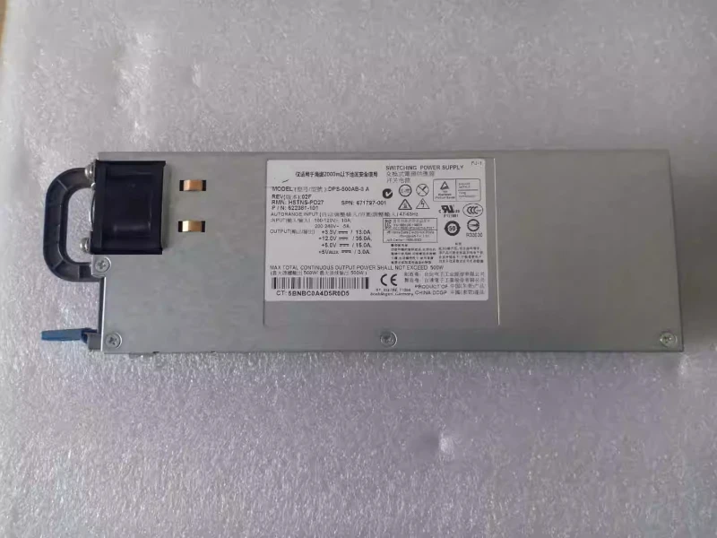 

DL160G8 500 Вт серверный источник питания 622381-001 671797-001 DPS-500AB-3 A