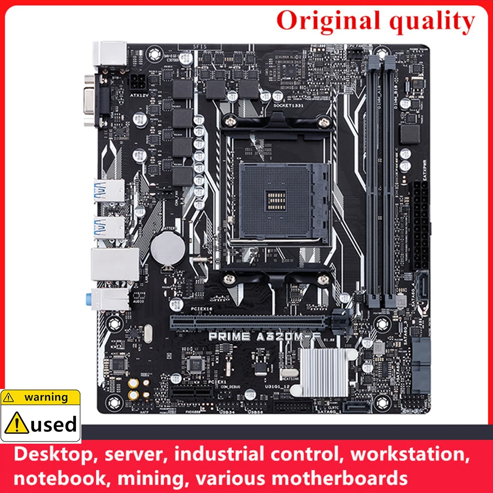 

Used For PRIME A320M-F Motherboards Socket AM4 DDR4 32GB For AMD A320 Desktop Mainboard SATA III USB3.0