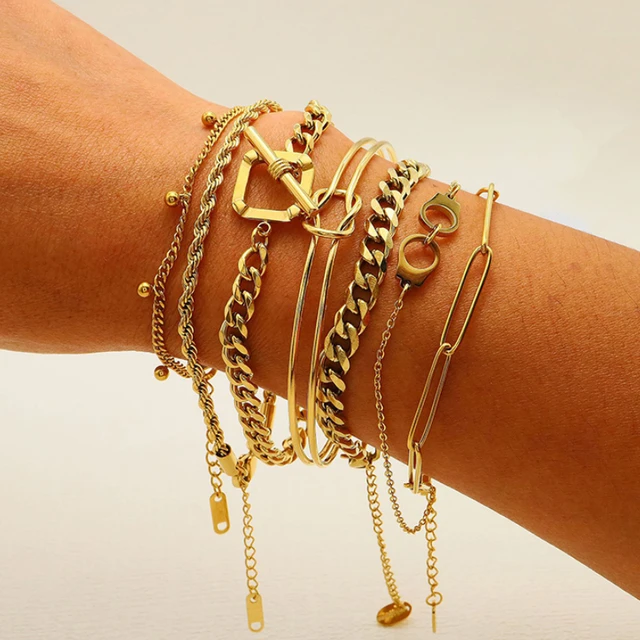 Twisted Rope 22k Gold Charm Bracelet – Andaaz Jewelers