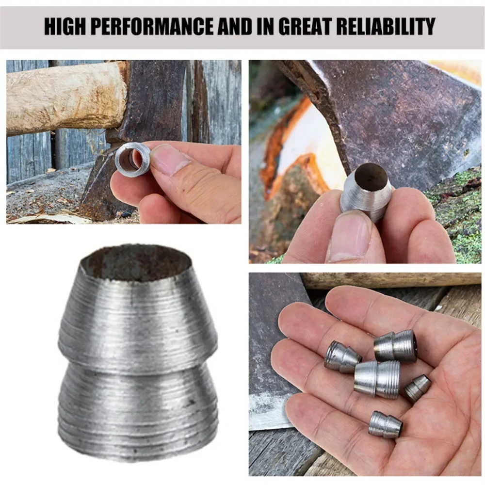 Description Picture 4 of item10 Pcs Axe Wedge Metal Hammer Handle Splitting Installation Supplies for Axe Reinforcing Tool