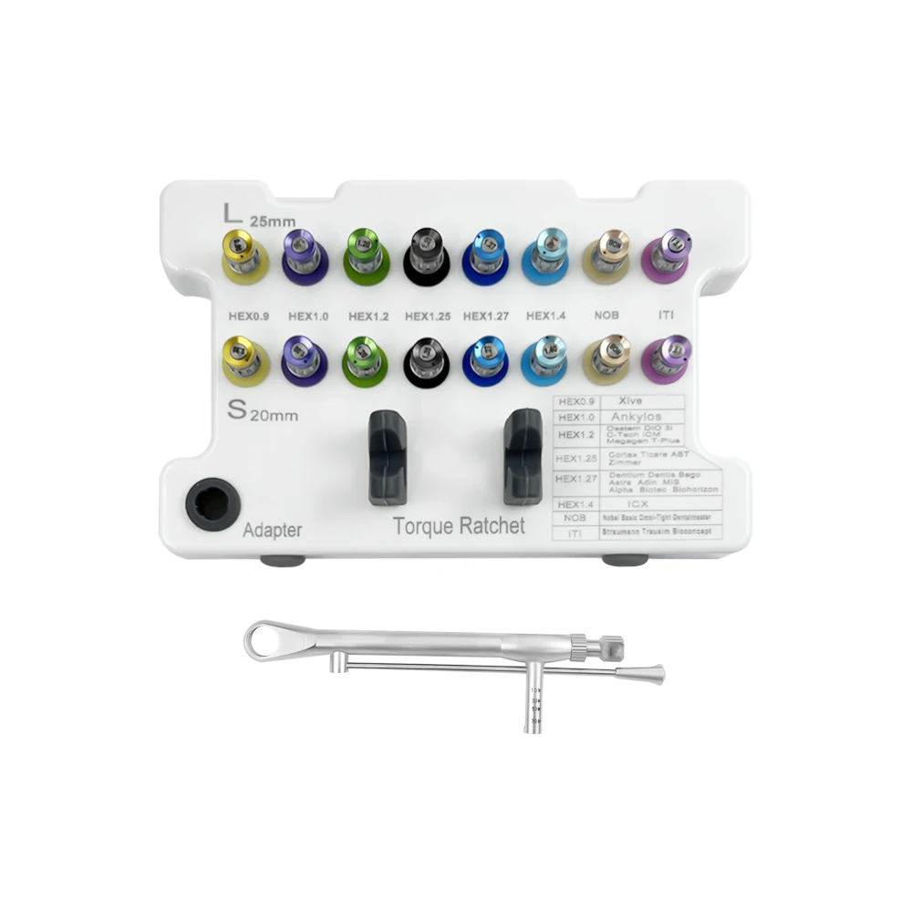 Dental Universal Implant Torque Wrench Prosthetic Kit Screwdriver Restoration Kit Dentistry Implant Repair Surgical Tools