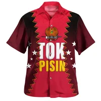 New Vintage 3D Printing The Independent State Of Papua Guinea Flag Shirts Emblem Graphic Short Cool Top Clothes 2