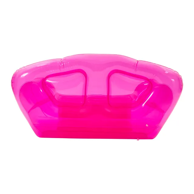 Red Inflatable Sofa for 2 Portable Double Person Air Couch for Indoor/Outdoor Heavy Duty 440lbs Capacity Quick Inflate & Deflate