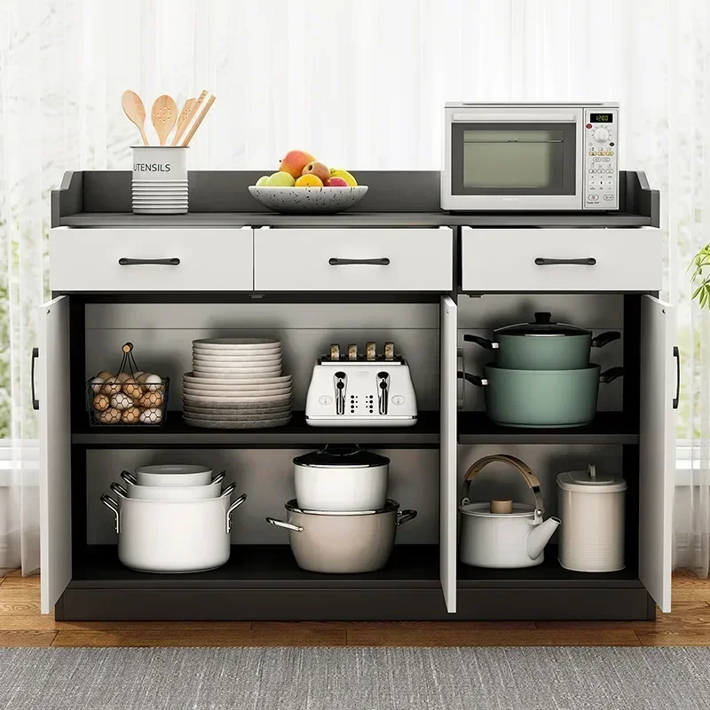 Wood Sideboards Modern Kitchen Farmhouse Traditional Drawer et Shelf Sideboards Closet Schubladen Living Room Furniture HDH