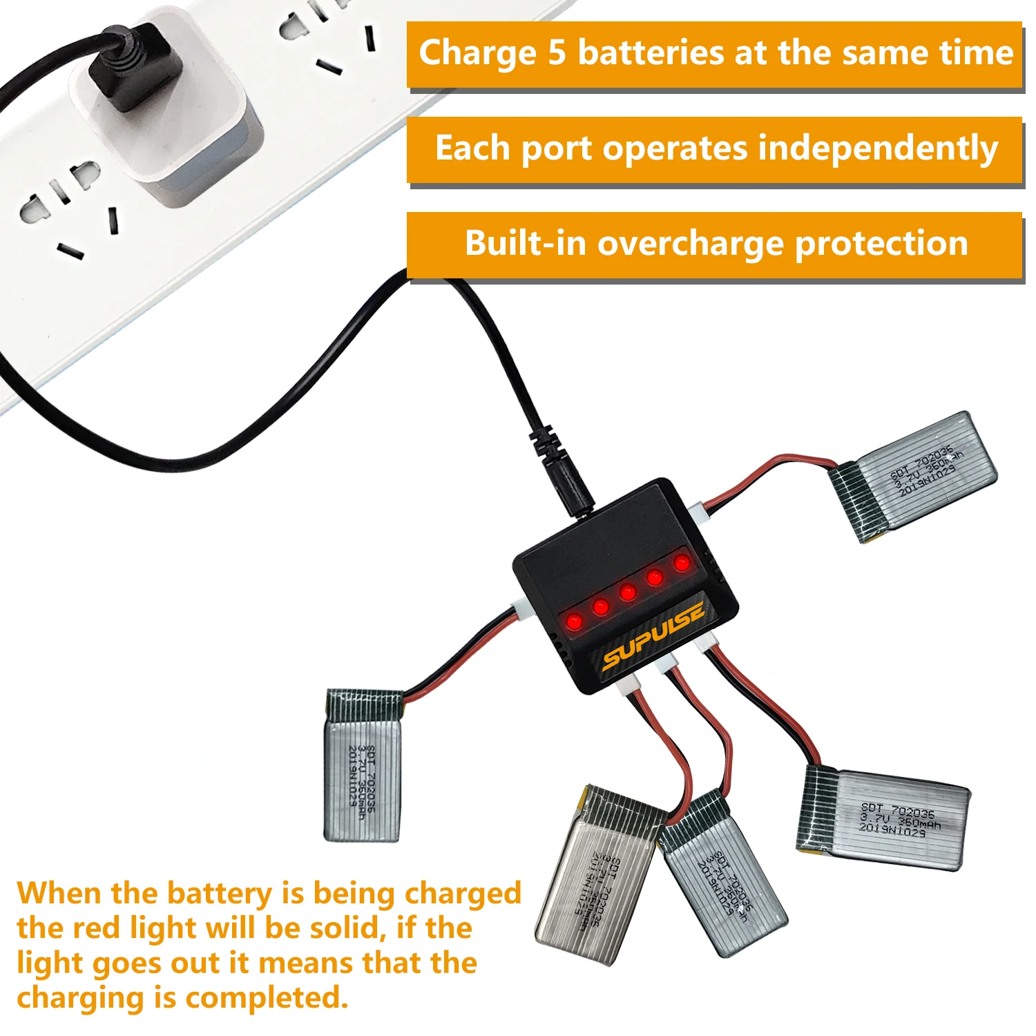 250mAH/400mAH/500mAH Lipo Battery Charger Fits For SU-27 F22 FX620 Zero P40 BF109 P51D RC Plane RC Helicopter Battery 4