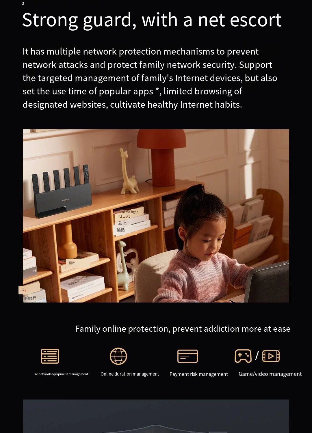 Router Xiaomi Mijia BE6500 WiFi 7 6500M con Puerto de Red Completo de 2.5G, Procesador Qualcomm de 4 Núcleos, Conexión I