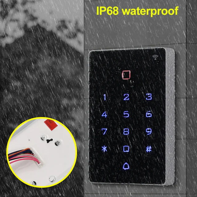 WiFi Tuya APP Door Access Control System Kit Waterproof RFID Keypad Access Controller, Home 180KG Electric Magnetic Strike Locks 2
