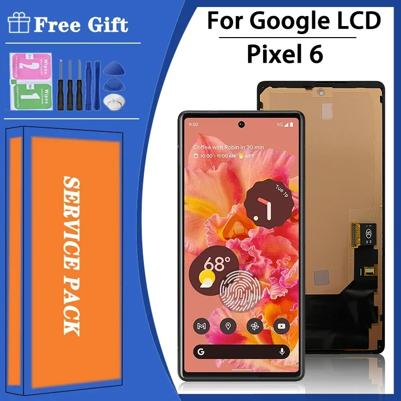 6.4“ Super AMOLED For Google Pixel 6 LCD Display Touch