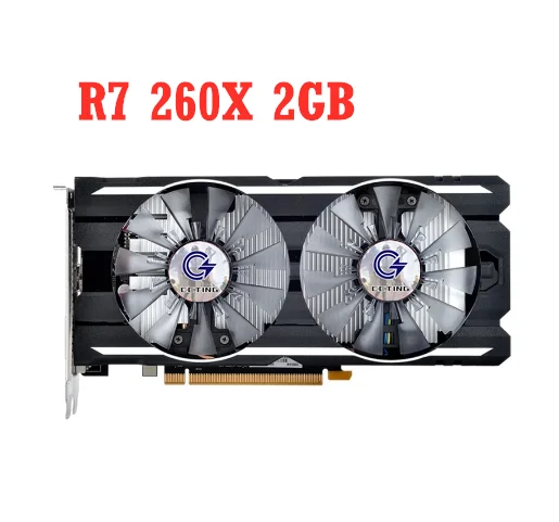 

C CCTING R7 260 X 2GB D5 Video Cards R7 260x 2G Graphics Card GDDR5 128bit R7 Radeon 6600MHz R7 260 HDMI DP DVI Used SAPPHIRE