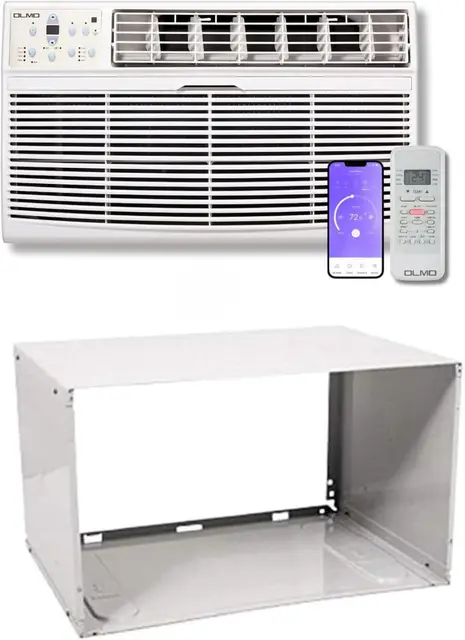 8000-btu 115V Through-the-Wall Air Conditioner with Remote Control and built in Smart Kit Heating and Cooling R32 Refrigerant 1