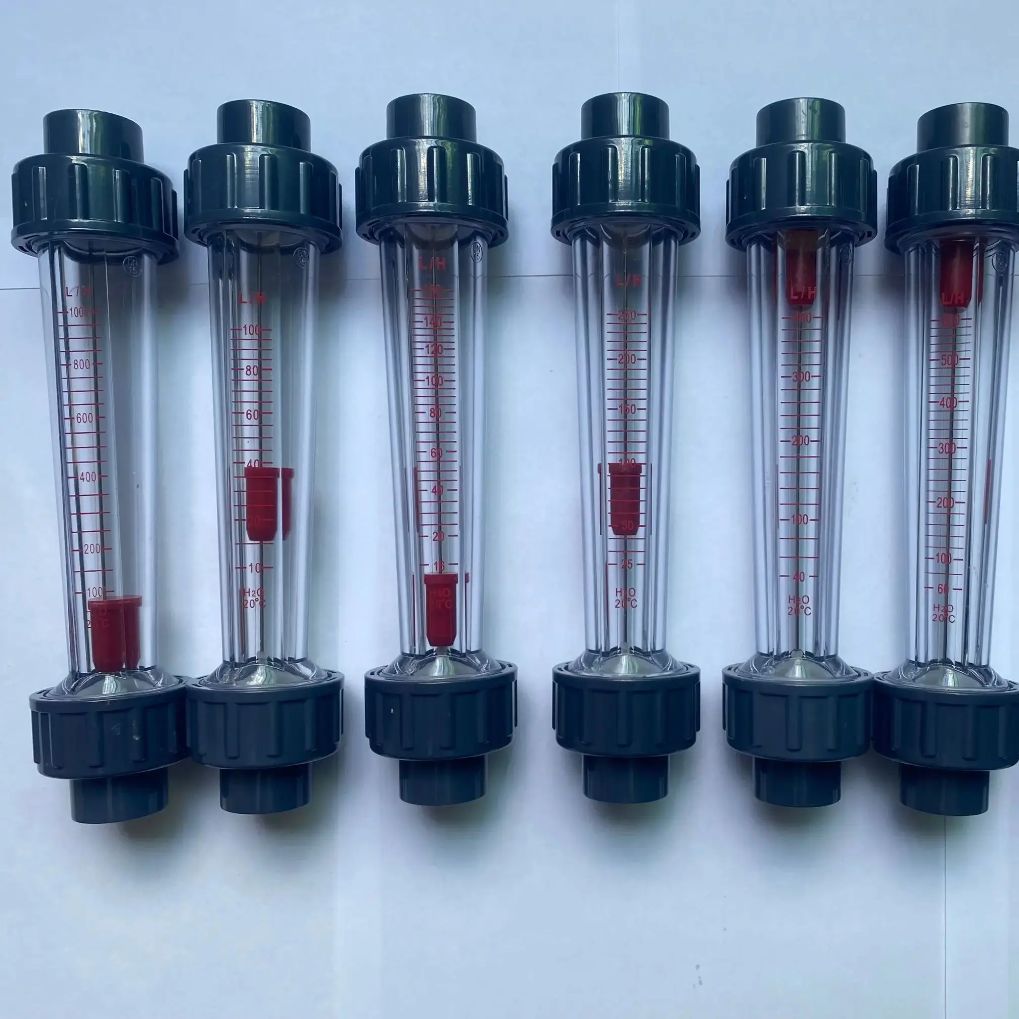 LZS-15 Plastic Piping Type Liquid Flowmeter Water Rotameter 202cm