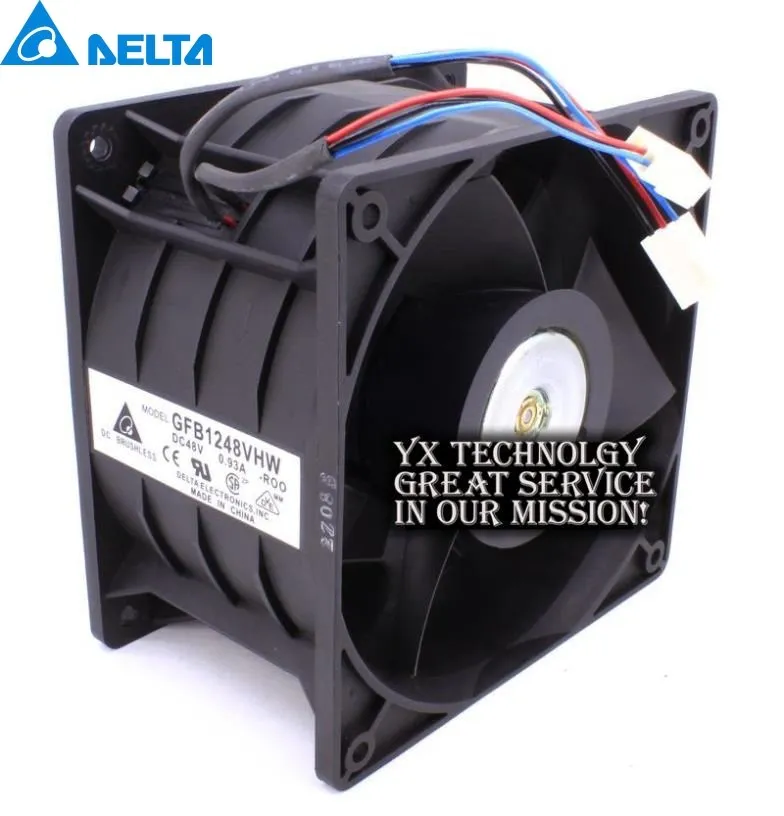 

Оригинальный GFB1248VHW-ROO DC48V 0.93A 12CM 120mm fan drive для Delta 120*120*76MM