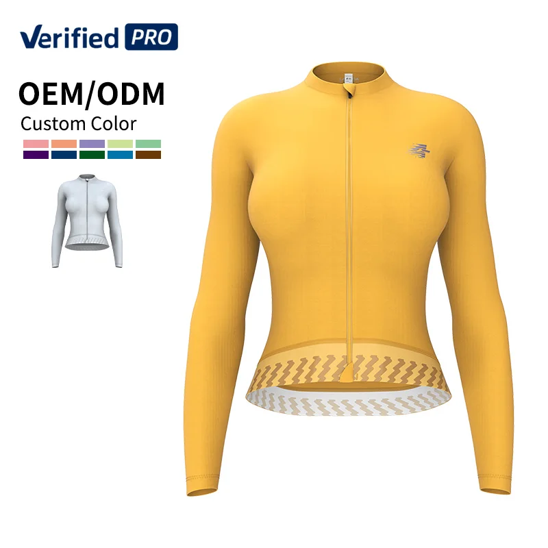 LAMEDA Spring Cycling Jersey UV Proff Mountain Road Bike Long Sleeve Jersey Riding Shirt Women's MTB Clothing