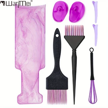 WANMEI Professional Barber Hair Highlight Dyeing Brush Ear Protector Dye Applicator Mixer Paint Board Hair Style Coloring Tools 1