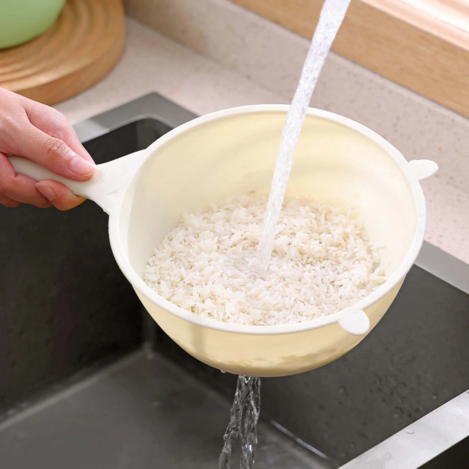 Passoire de lavage de riz panier de lavage de riz polyvalent pour haricots