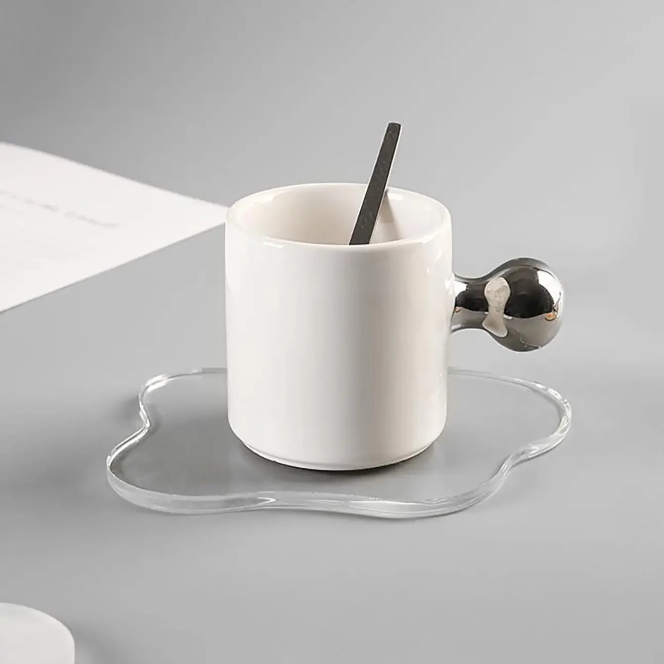 1pc Acrylic Coaster Creative Nordic Style Dining Table Decorations