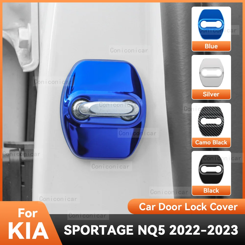 

Аксессуары для KIA SPORTAGE NQ5 2022 2023, Автомобильный Дверной замок, защитная крышка, эмблемы, искусственная защита для украшения из нержавеющей стали