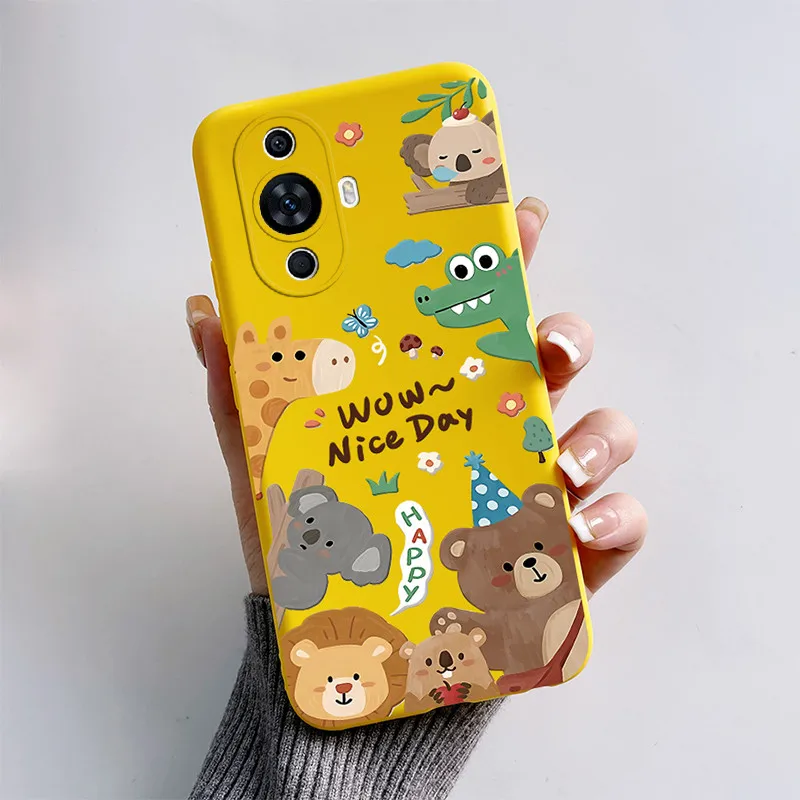 Cute Cat & Puppy Dog Soft Silicone Phone Case - Cartoon Design Cover for 6.7 and 6.78 Smartphones