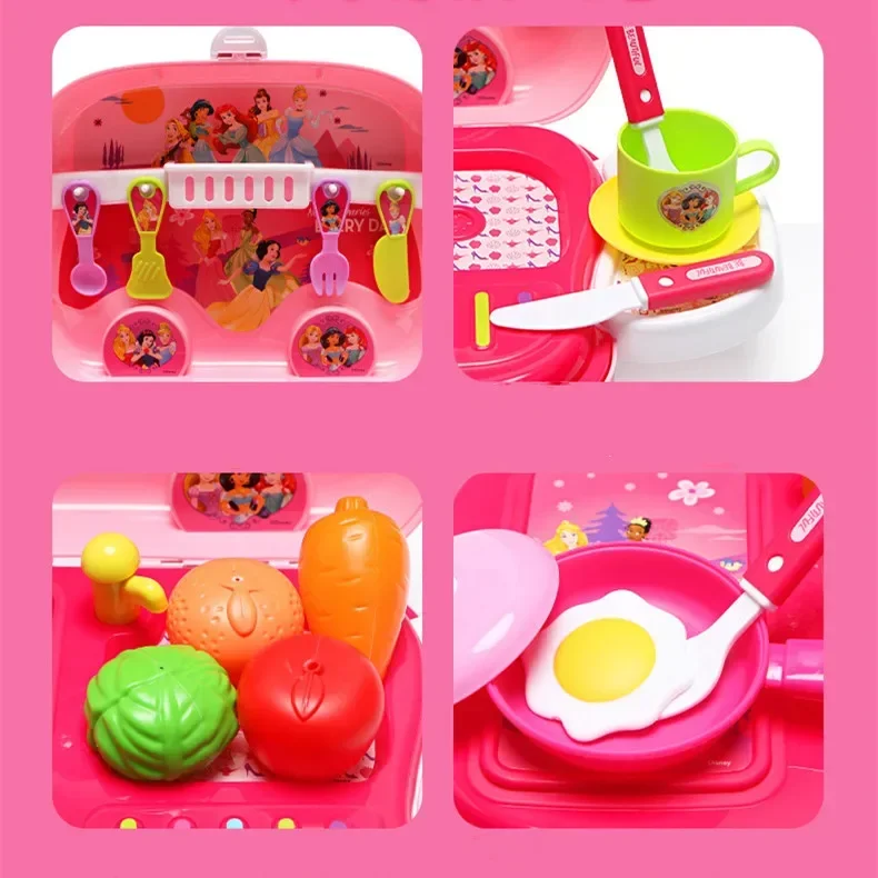 [Disney] Kids Cosmetics Frozen princess Kids Makeup Playset lipstick kitchen toy set play house set kids toys for girls gift 4