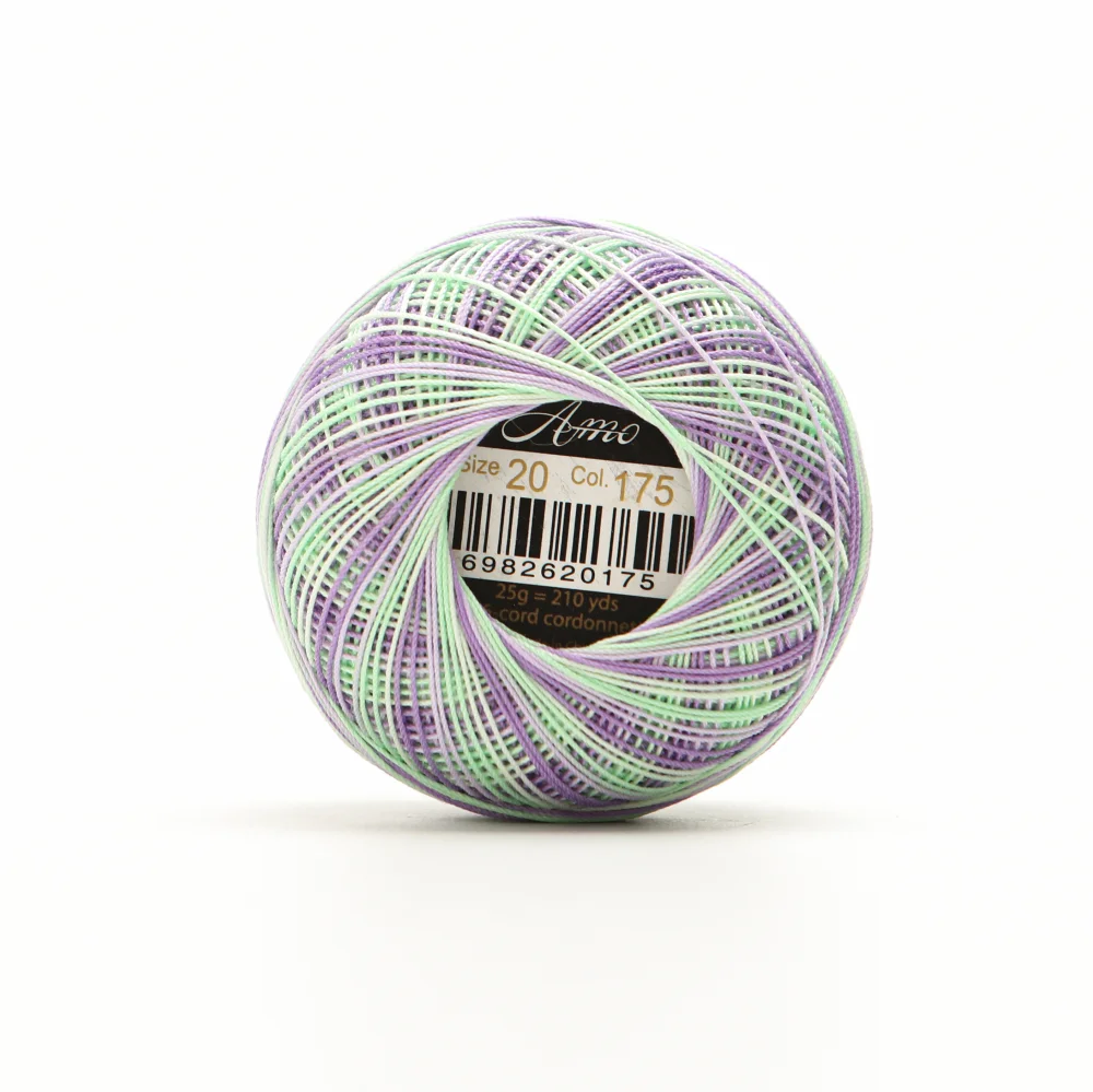 Amohilos Größe 20 Doppel Mercerisierter Ägyptischer Baumwolle Häkeln Faden Perfekte Occhi Nadel Projekte 25 Gramm 210 Yards Ball – Detail 10