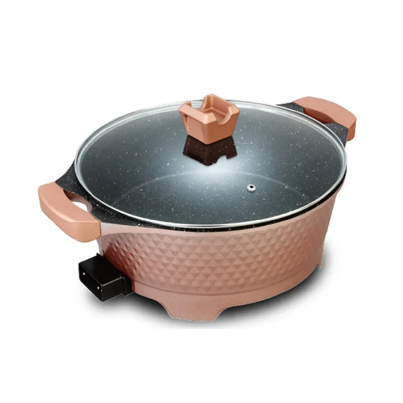 9L Multifunctional Electric Cooker Household Hot Pot & Frying Pan All-in-One Electric Skillet Compact Cooking Pot