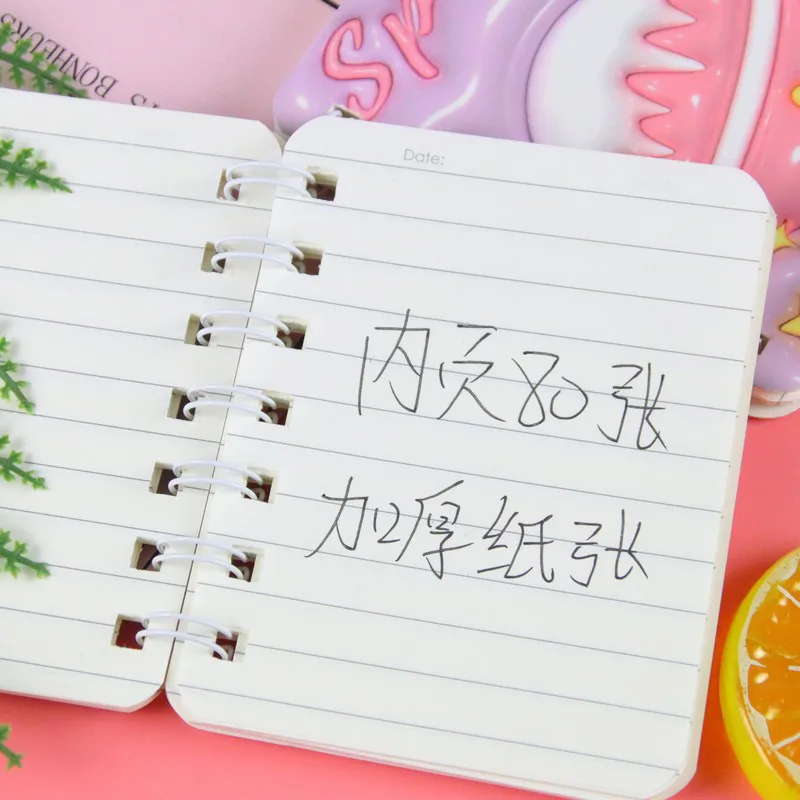 Lywtw의 귀여운 아젠다 롤오버 코일 북, 크리에이티브 문구, 사무용품, 학교 노트북, 일기 메모장, 1 개