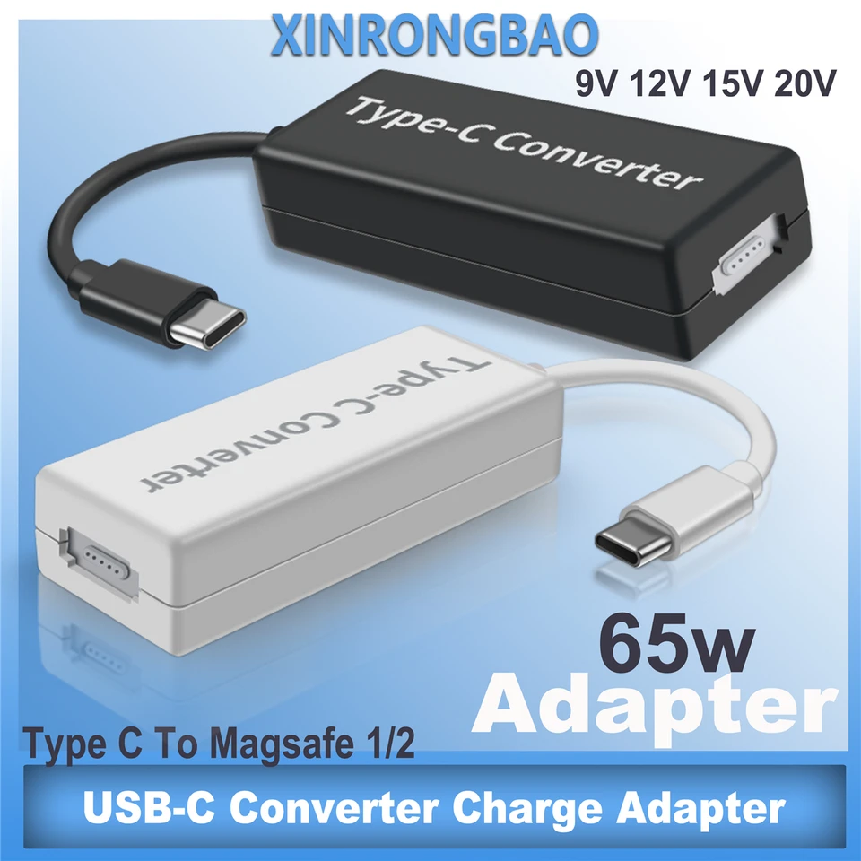 【値下げ】MacBook Air2015（タイプC-Mag safe充電器付き） USB c-magsafe 2コンバーター充電アダプター、65w、タイプcから安心1
