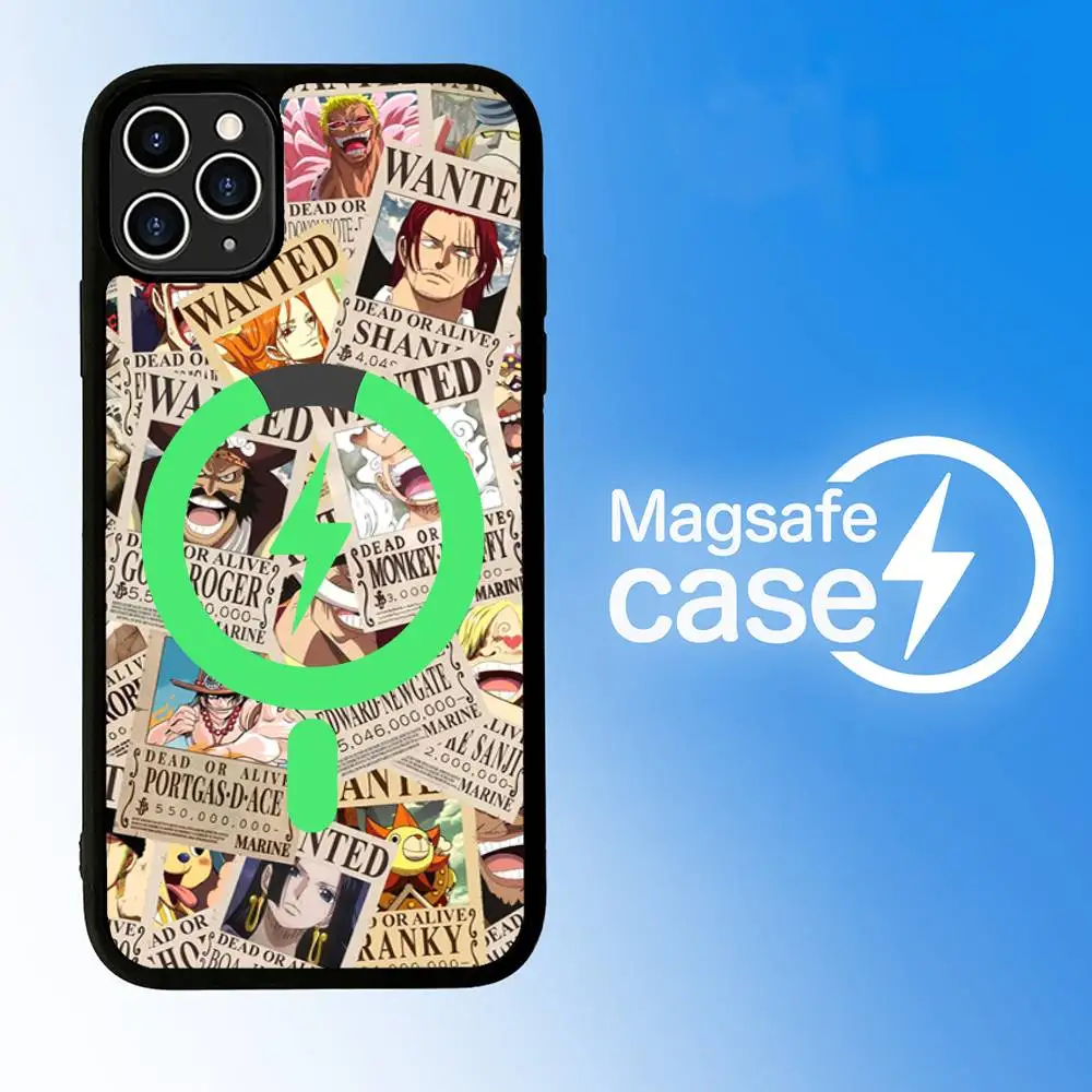 Anime O-One Pieces Phone Case with Magsafe Magnetic Shell