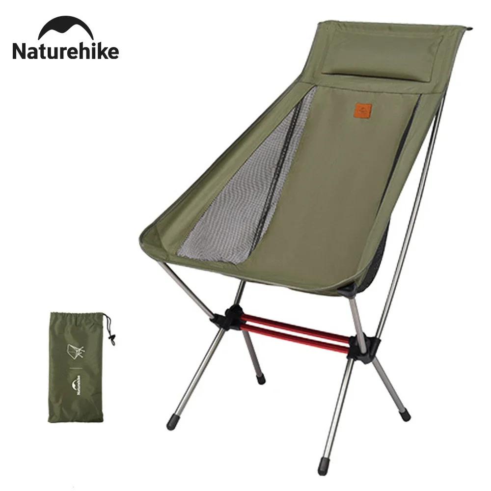 Naturehike Camping Portable Load Travel Chair Travel Ultralight Folding Camp Moon Chair Picnic Seat Collapsible Fishing Chairs
