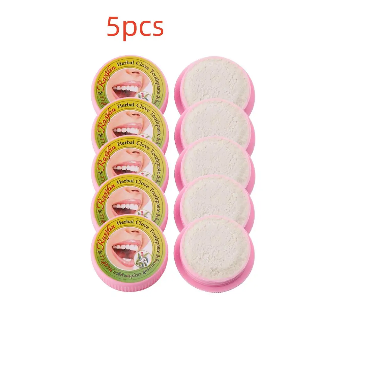 Thailand Toothpaste Organic for Whitening Paste Mouth Freshener Mouthwash Dentifrice 5PCS/set teeth whitening essence teeth whitening product teeth health product