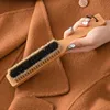Wooden Pighair Coat Cleaning Cloth Dedusting fuzz remover With Long Handle Custom Logo Multifunctional Clothes care 2