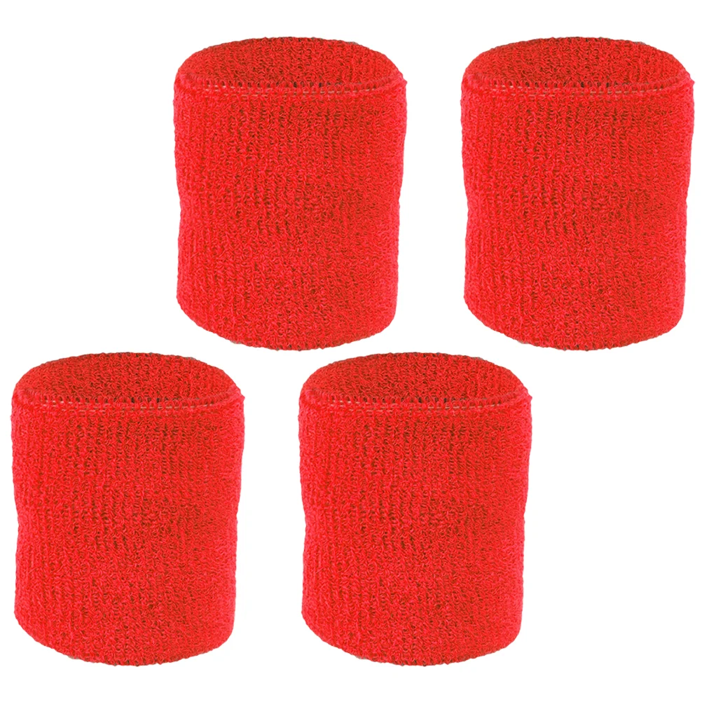 

2 Pairs Sports Sweat-absorbent Wristbands Elastic Strap Tennis Golf Sweatbands Foldable Belt Wraps