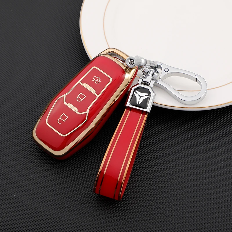 Premium TPU Car Key Case Cover - Sleek Protection for Your Vehicle Key Accessories