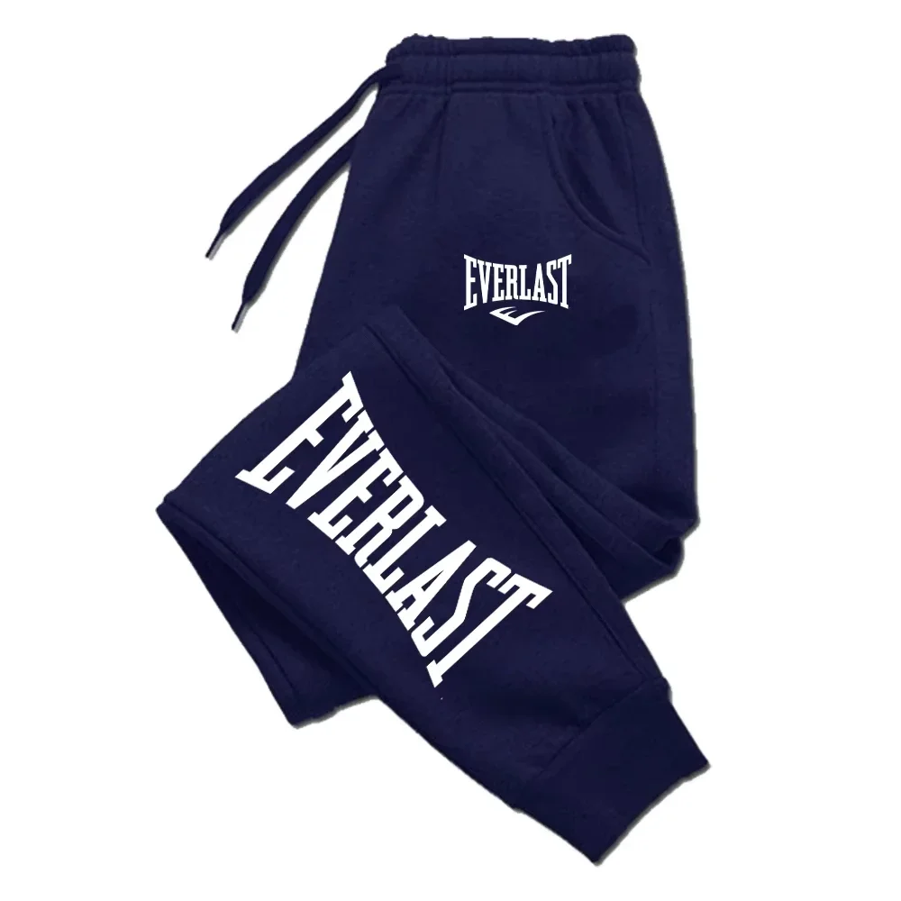 EVERLAST Winter Men Women Jogging Sweatpants Running Trousers Fleece Streetwear Sport Oversized Jogger Sweat Pants 2025 Clothing 4