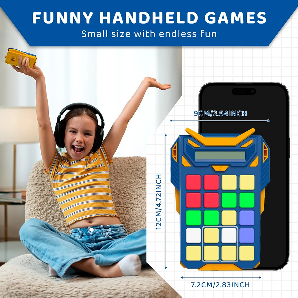 Logical Super Slide Puzzle Hand Held Travel Games for Kids and Adults Brain Teaser Toys Road Trip Activities for Boys and Girls