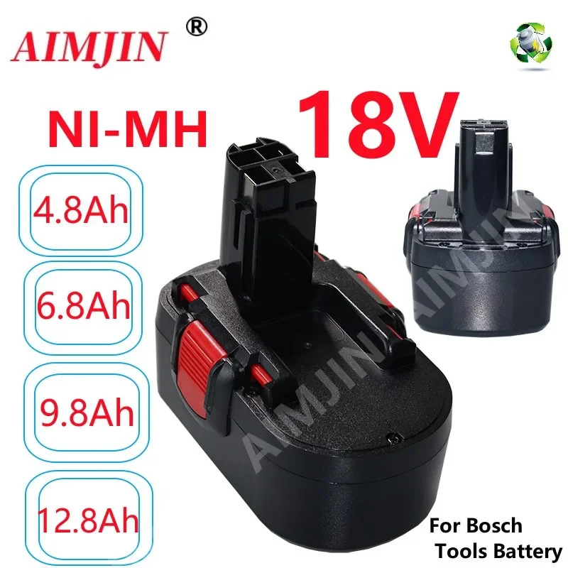 Batteria Ricaricabile 18 V 4.8/6.8/9.8/12.8Ah Per Bosch Bat025 Bat026 Bat160 2607335277 2607335535 2607335735 Psr 18 Ve-2 Gsr