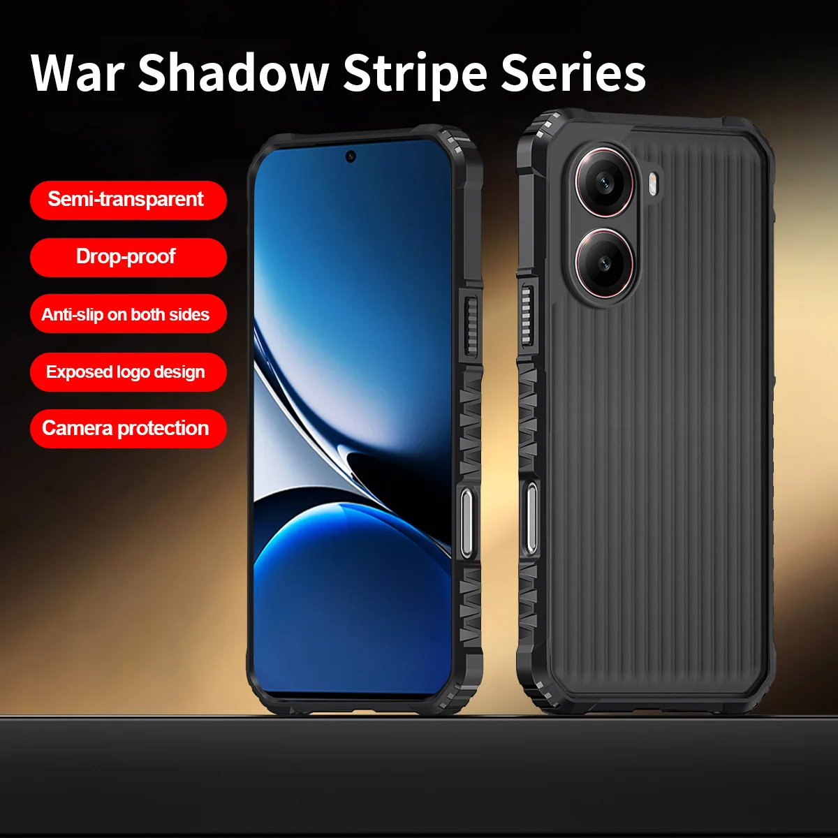 Enhanced Shockproof Armor Phone Case - Hard Back Protective Cover