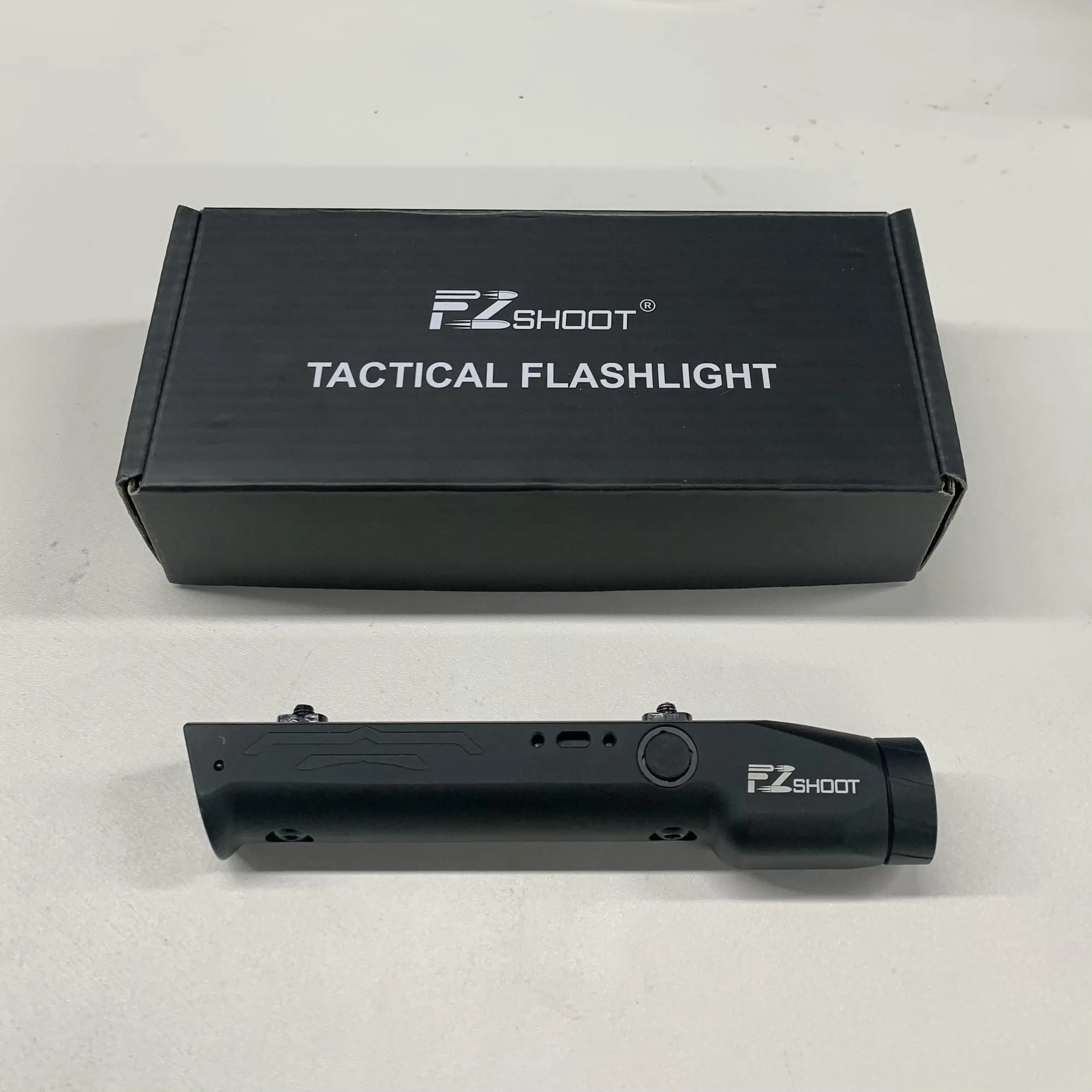 Pistol Flashlight EZshoot 1700 Lumens Tactical Flashlight High Brightness Magnetic Rechargeable Strobe Mode