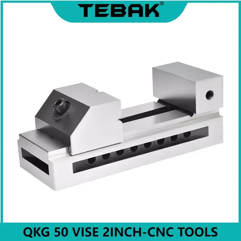 

QKG50 Vise 2Inch High Precision Machine Vise Fast Moving CNC Gad Tongs Plain For Surface Grinding Milling EDM Machine