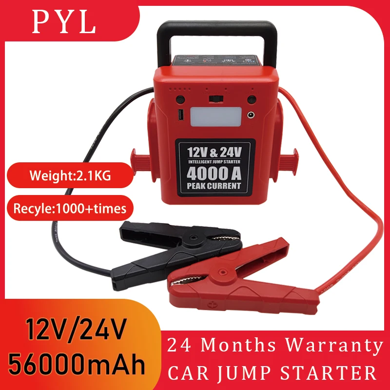 Universal Car Battery Jump Starter 4000A Portable Car Battery Booster Charger Booster Power Bank Starting Device Starter