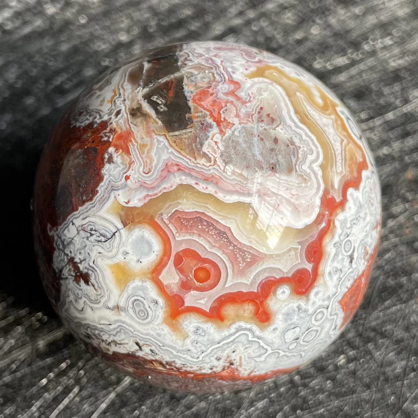 

160 г натуральный камень, Мексиканский Агат, хрустальный шар, бриллиантовый сердолик, полированный камень, лечебный Декор w2