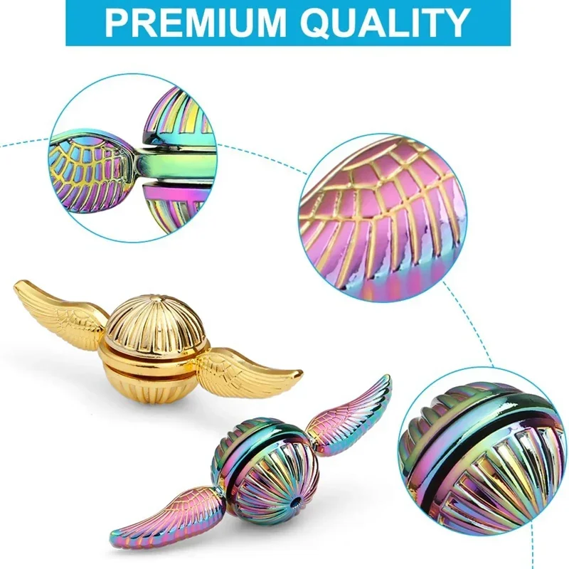 Fidget Toys Stress Relief Toys Magic Props Toys Harries Magic Boy Fidget Spinner Golden Snitch 5styles